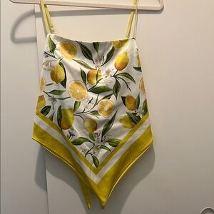 Lemon Print Camisole Top